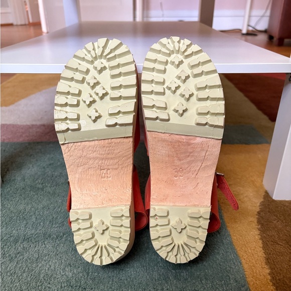 Lotta from Stockholm Orange Nubuck Leather Clogs - Picture 5 of 5